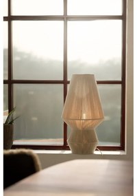 Lampa stołowa w naturalnym kolorze z tekstylnym kloszem (wysokość 54 cm) Razzo – Markslöjd