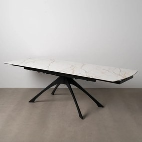 Rozkładany stół z dodatkowym blatem w dekorze marmuru 90x180 cm Rocía – Ixia