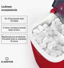 Klarstein Caldwell Kostkarka do lodu, 12 kg lodu/dzień