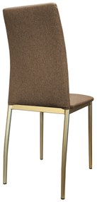 Krzesło tapicerowane ALAN stelaż złoty Sawana 25