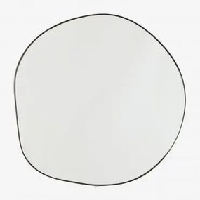 Nieregularne Lustro Ścienne 60x60 Cm Rasmus Czarna - Sklum