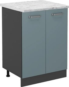 Szafka dolna do kuchni niebiesko-szary 60x60x81.6 r-line