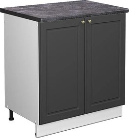 Szafka pod zlew antracytowo-złoty 80x60x82 fame-line