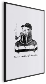 Plakat Smoking 60x90 cm z ramą czarną bez marginesu ARTGEIST B