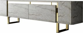 Stolik pod telewizor Yildiz Travertine and Gold