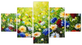 Obraz dzikich kwiatów (125x70 cm)