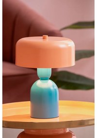 Niebieska/pomarańczowa lampa stołowa (wysokość 24 cm) Double Funky – Leitmotiv