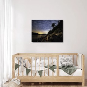 Obraz na szkle - niebo podczas zachodu słońca (70x50 cm)