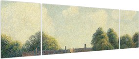 Obraz - Camille Pissarro, Hampton Court Green, reprodukcje (170x50 cm)