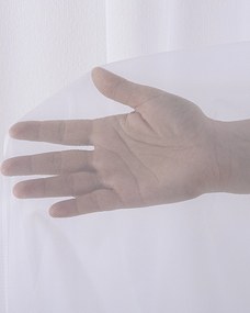 Firana na taśmie wave kolor biały tkanina półprzezroczysta