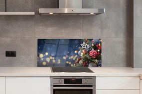 Panel szklany do Kuchni Choinka w Zimowej Aurze