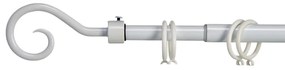 Biały metalowy karnisz VALANCE LOOP 120-210 cm