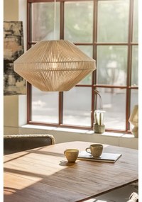 Lampa wisząca w naturalnym kolorze z tekstylnym kloszem ø 50 cm Razzo – Markslöjd