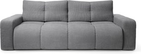 Masseno Sofa DUCA z funkcją spania i pojemnikiem na pościel, Rozkładana sofa - Szary, FLOW 17