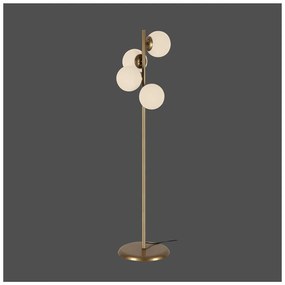 Lampa stojąca w kolorze złota Squid Lighting Owl, wys. 130 cm