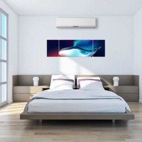 Obraz - Wieloryb w kosmosie (170x50 cm)