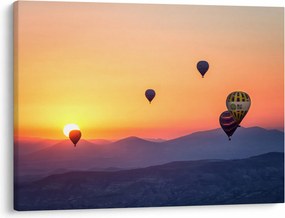 Obraz balonów na ogrzane powietrze (70x50 cm)