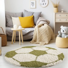 Zielono-kremowy dywan dziecięcy ø 100 cm Fun – Ayyildiz Carpets