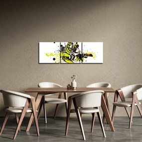 Obraz - Street dance (z zegarem) (90x30 cm)