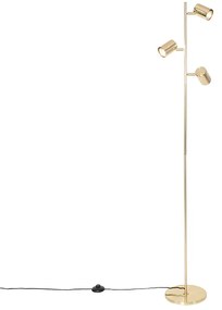 Nowoczesna lampa stojąca mosiądz 3-światła - Jeana