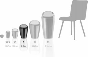 Koziol Kosmetyczny kosz na śmieci DEL S, 5 l, czarny