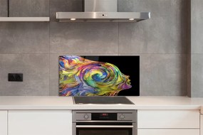 Szklany Panel Barwny Portret Kobiety