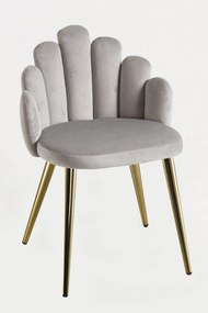 Rcznie zote aksamitne krzeso