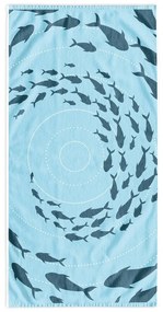 Niebieski ręcznik plażowy 90x180 cm Shoal – DecoKing