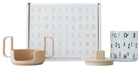 Beżowy kubek dla dzieci Design Letters Grow With Your Cup