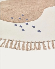 Bawełniany dywan dziecięcy w kolorze kości słoniowej ø120 cm Tamya – Kave Home