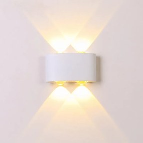 Kinkiet lampa wisząca LED elewacyjny metalowa AT85-2KL-White