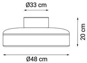 Biała lampa sufitowa LED Robotto – SULION