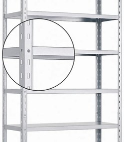 Regał z plastikowymi pojemnikami BASIC, 1730 x 850 x 300 mm, 84x pojemnik typu A