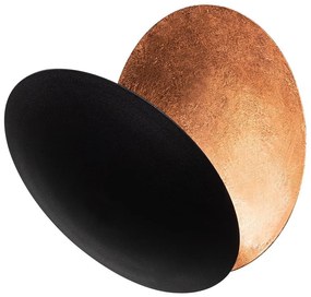 Kinkiet w czarno-miedzianym kolorze LED ø 25 cm Yosma – Opviq lights