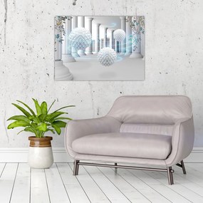 Abstrakcyjny obraz w stylu antycznym (70x50 cm)