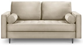 Beżowa aksamitna sofa Milo Casa Santo, 174 cm