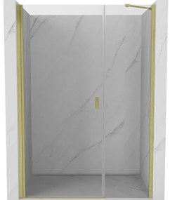 Mexen Mist-B drzwi prysznicowe uchylne 105 cm, transparent, złote szczotkowane - 8A2-105-001-55-00