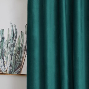 4Home Zasłona zaciemniająca na krążkach Paris ciemnozielony, 150 x 250 cm