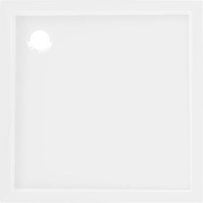 Mexen Flow brodzik kwadratowy slim 90 x 90 cm, biały połysk - 46S109090