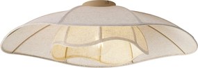 Lampa sufitowa Japandi beżowa tkanina 70 cm - Haru