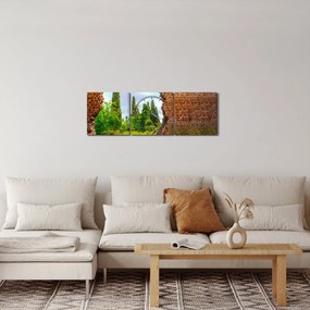 Obraz - Ogród Eden (z zegarem) (90x30 cm)