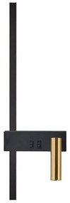 LAMPA ŚCIENNA KINKIET APP1439-W PRAWY BLACK GOLD