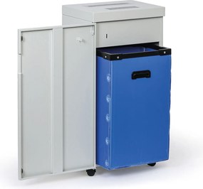 Niszczarka przemysłowa mikrościnkowa MDM215-60L, 15 arkuszy, 60 l, metalowa obudowa