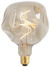 Żarówka LED E27 ściemnialna G125 brązowa 4W 120lm 1800K