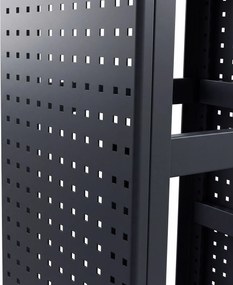 Tablica perforowana do regału antracytowa: JOHNNY, 2 sztuki, 1800 x 20 x 420 mm