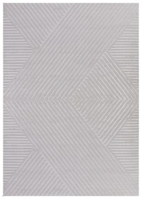 Dywan nowoczesny 3D Sahara wstęga szary 80 cm x 150 cm