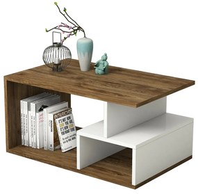 Stolik konferencyjny Arte White and Dark Walnut