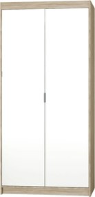 Szafa ELENORA - Dąb sonoma / Z lustrem / Bez szuflad / 89,7 cm
