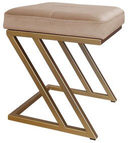 Pufa ZETA LOFT taboret podnóżek podstawa złota MG06