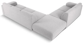 Jasnoszary narożnik z materiału bouclé (lewostronny) Molino – Micadoni Home